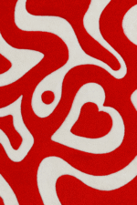 Red tune Abstract Hand-tufted Rug - Image 2