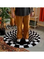 3D Illusion Round Hand tufted Rug - Image 3