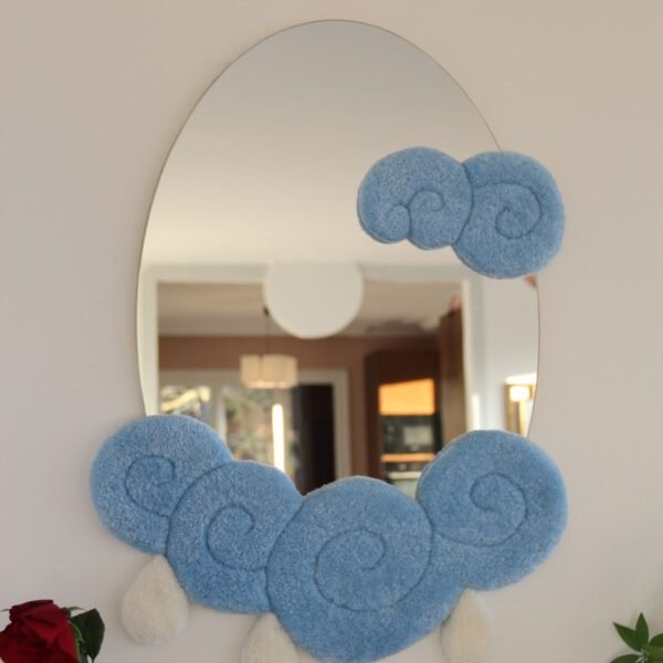 Blue Cloud Mirror Frame